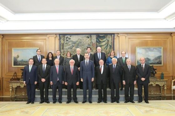 El Comité Ejecutivo de AICO, recibido por Su Majestad el Rey