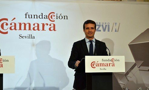 Pablo Casado, Presidente del PP en la Fundación Cámara