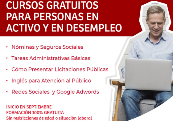Cursos gratuitos para personas ocupadas y desempleadas en Sevilla