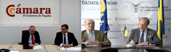 Acuerdo entre la Cámara de España y la Cámara de Ucrania