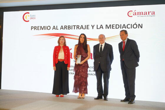 Premio a la Cámara de Sevilla por la alianza estratégica para el impulso del arbitraje y la mediación