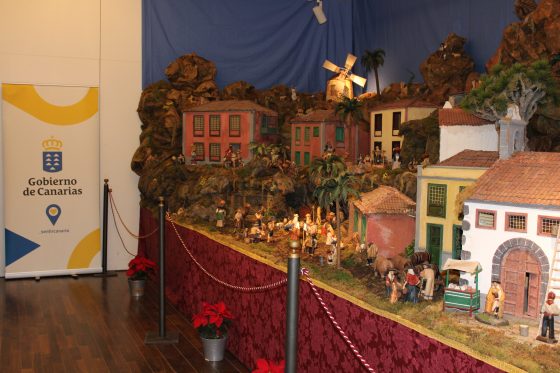 La Cámara acoge un Belén Popular Canario que recrea la vida cotidiana de finales del siglo XIX 
