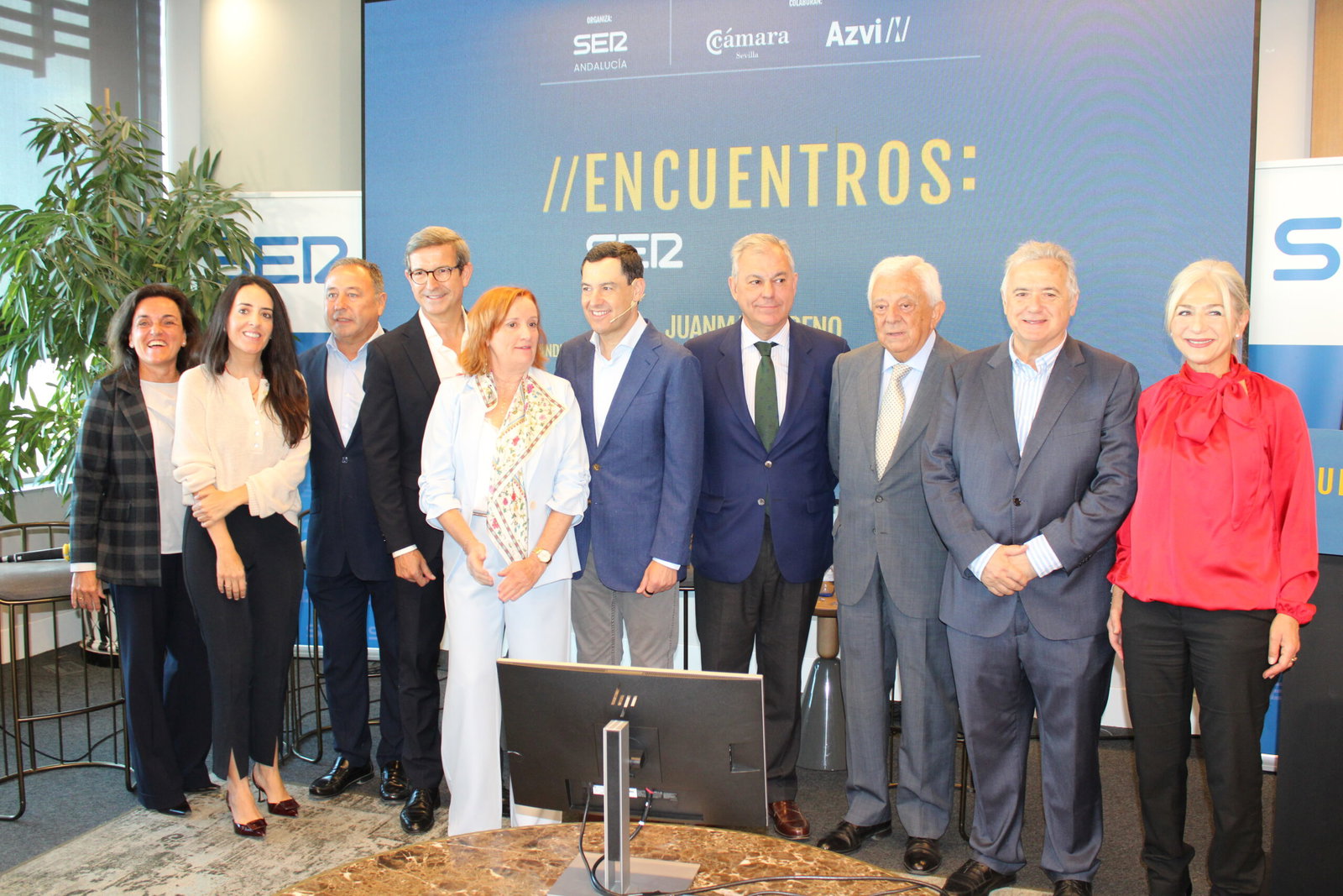 El Club Cámara acoge el `Encuentro SER´ con el candidato del PP a la Junta, Juan Manuel Moreno